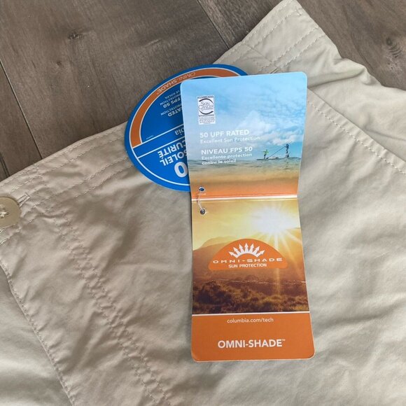 Columbia Cargo Shorts PFG Bahama 8" Inseam High RIse Omni-Shade Beige Mens XL - Picture 6 of 10